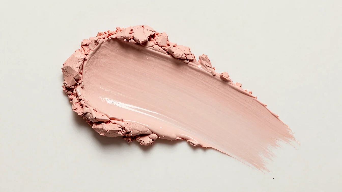 Vibrant pigment smear on a palette, crisp detail, rich color, sof
